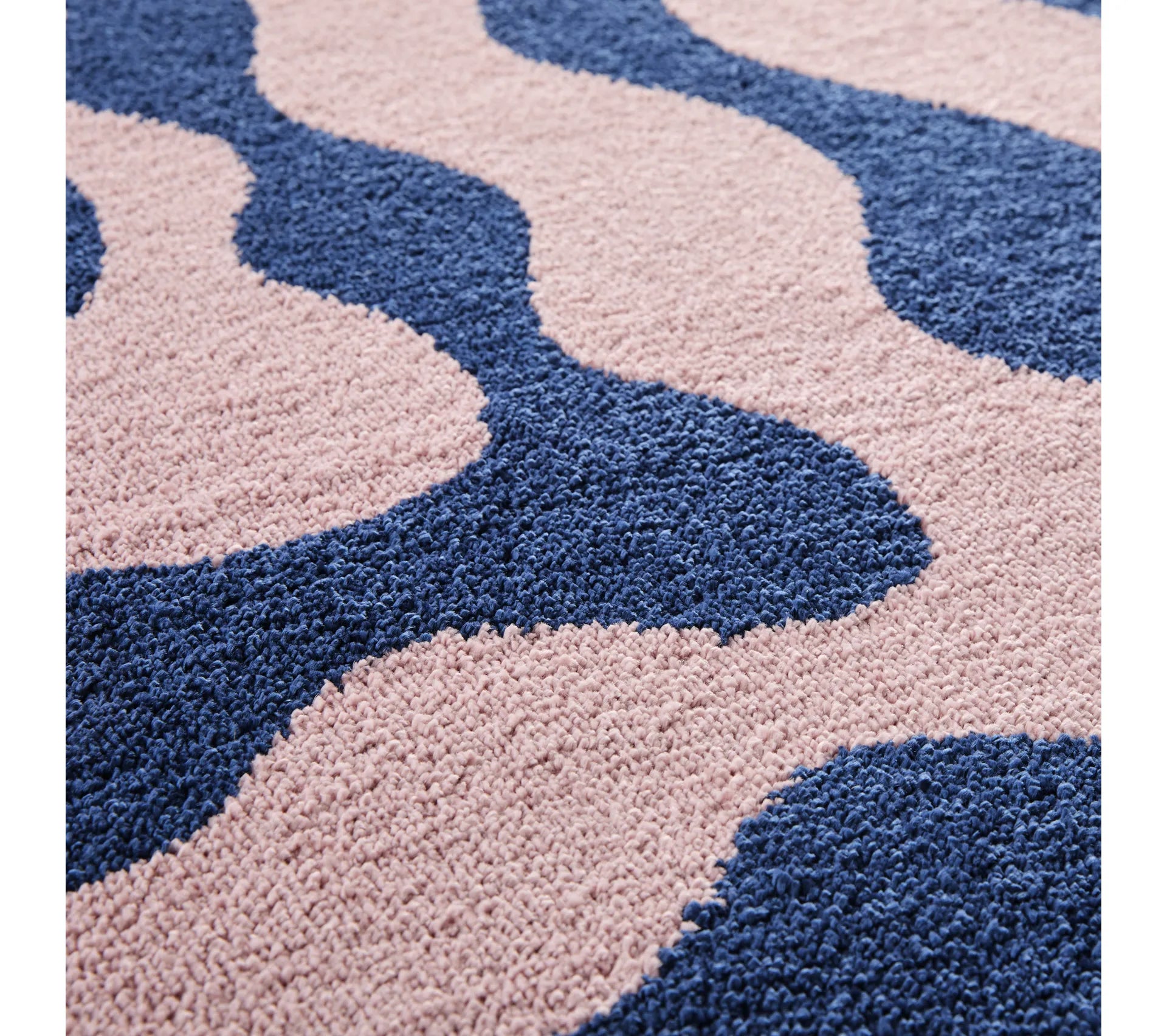Tapis rétro années 70 - Groovy - Bleu