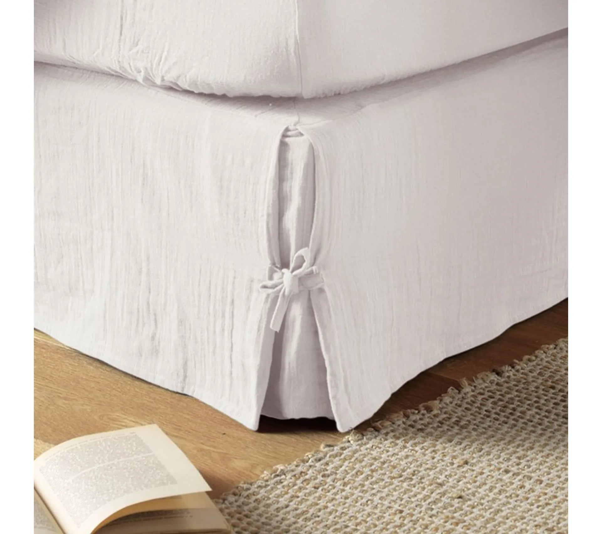 Cache sommier Gaze de coton Chantilly