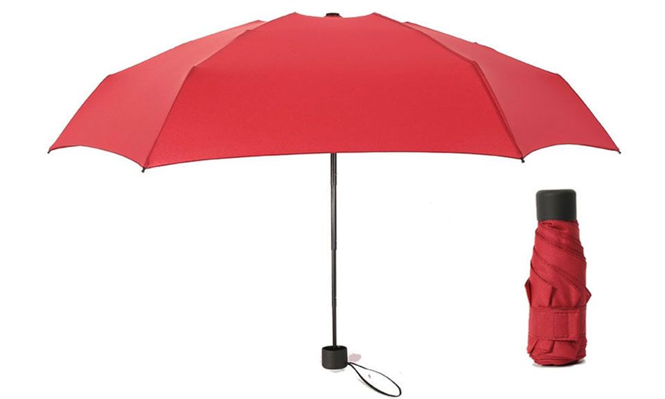 Mini-Parapluie pliable Rouge Bordeaux