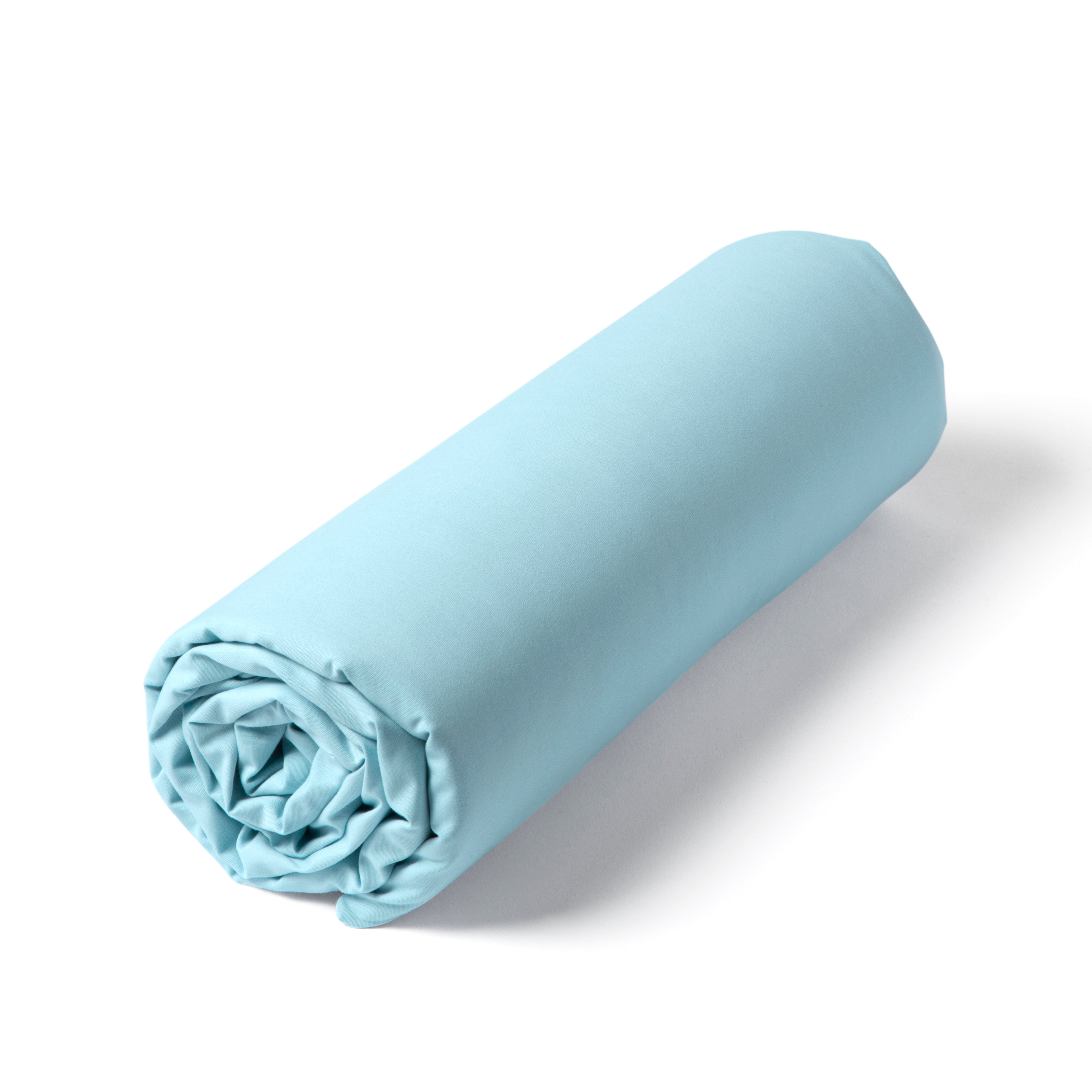 Drap housse uni - 90x190cm - percale de coton