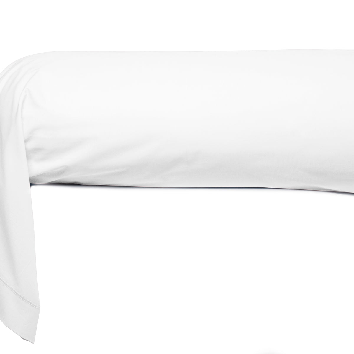 Taie de traversin unie - 86x185cm percale de coton Blanc
