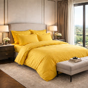 Housse de couette unie - 140x200cm - percale de coton