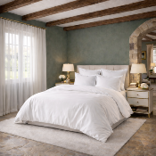 Taie d'oreiller unie carrée - 65x65cm - percale de coton