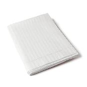 Drap plat - 240x300cm - satin de coton - jour venise  - blanc