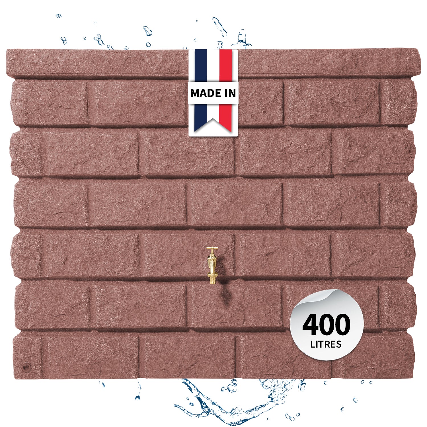 Réservoir mural Rocky 400 L, redstone