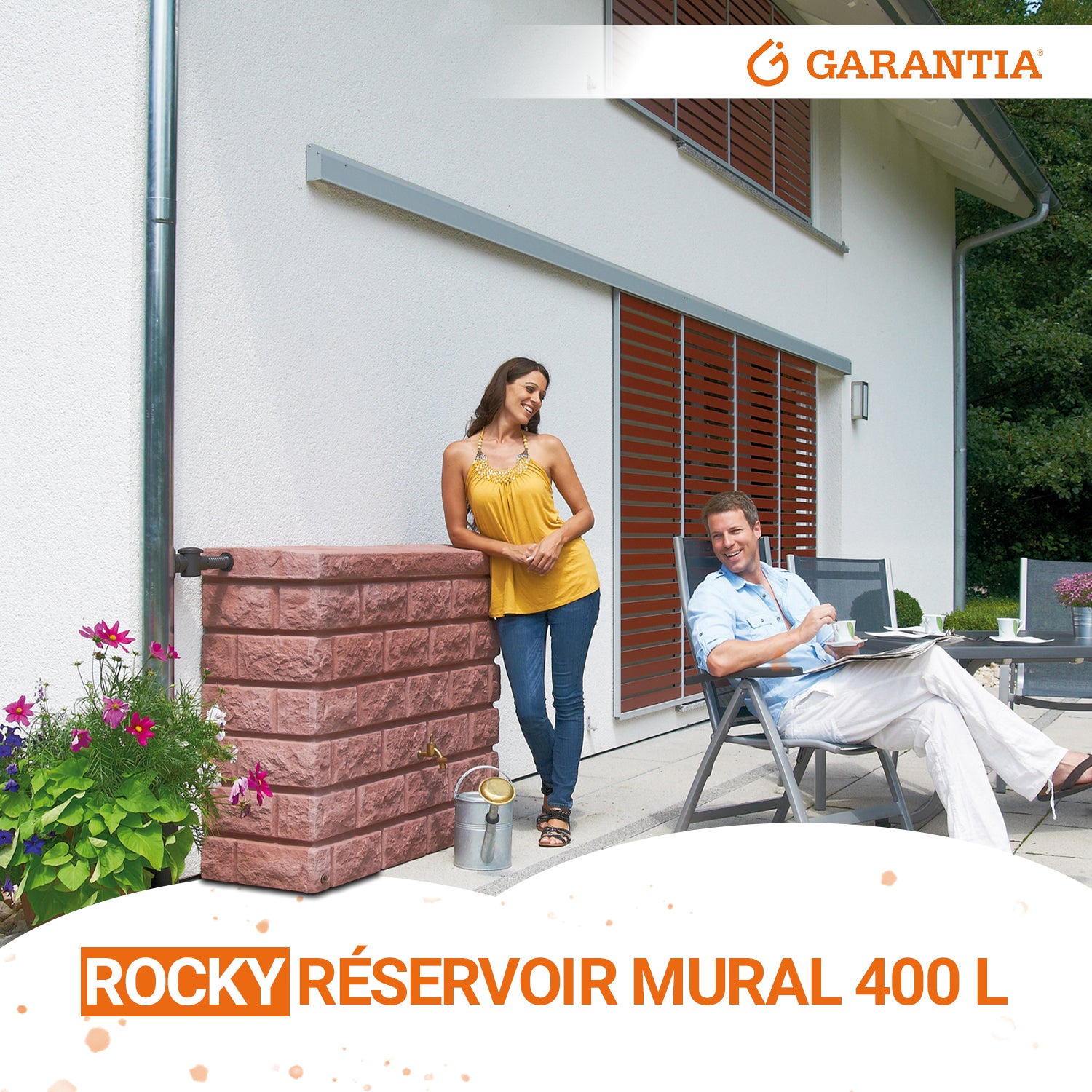 Réservoir mural Rocky 400 L, redstone