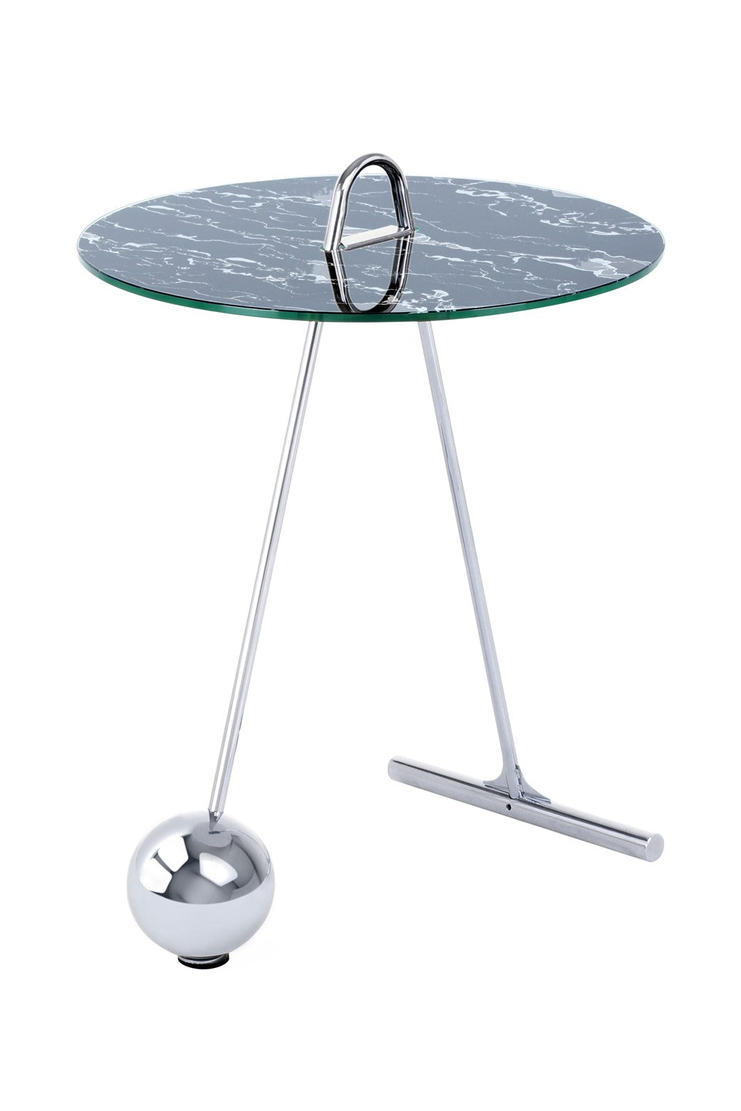 Table d'appoint argent noir - Pendulum