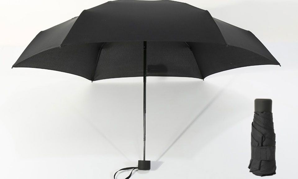 Mini-Parapluie pliable noir