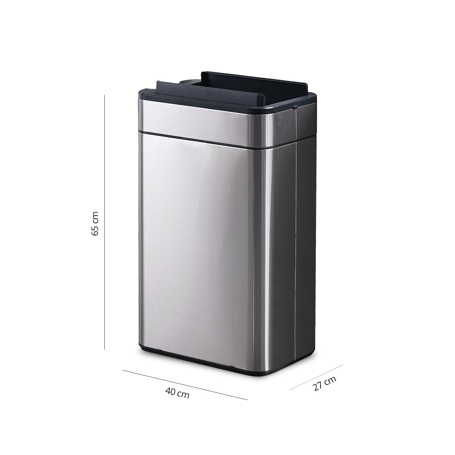 Poubelle Smart Sensor 60l argent