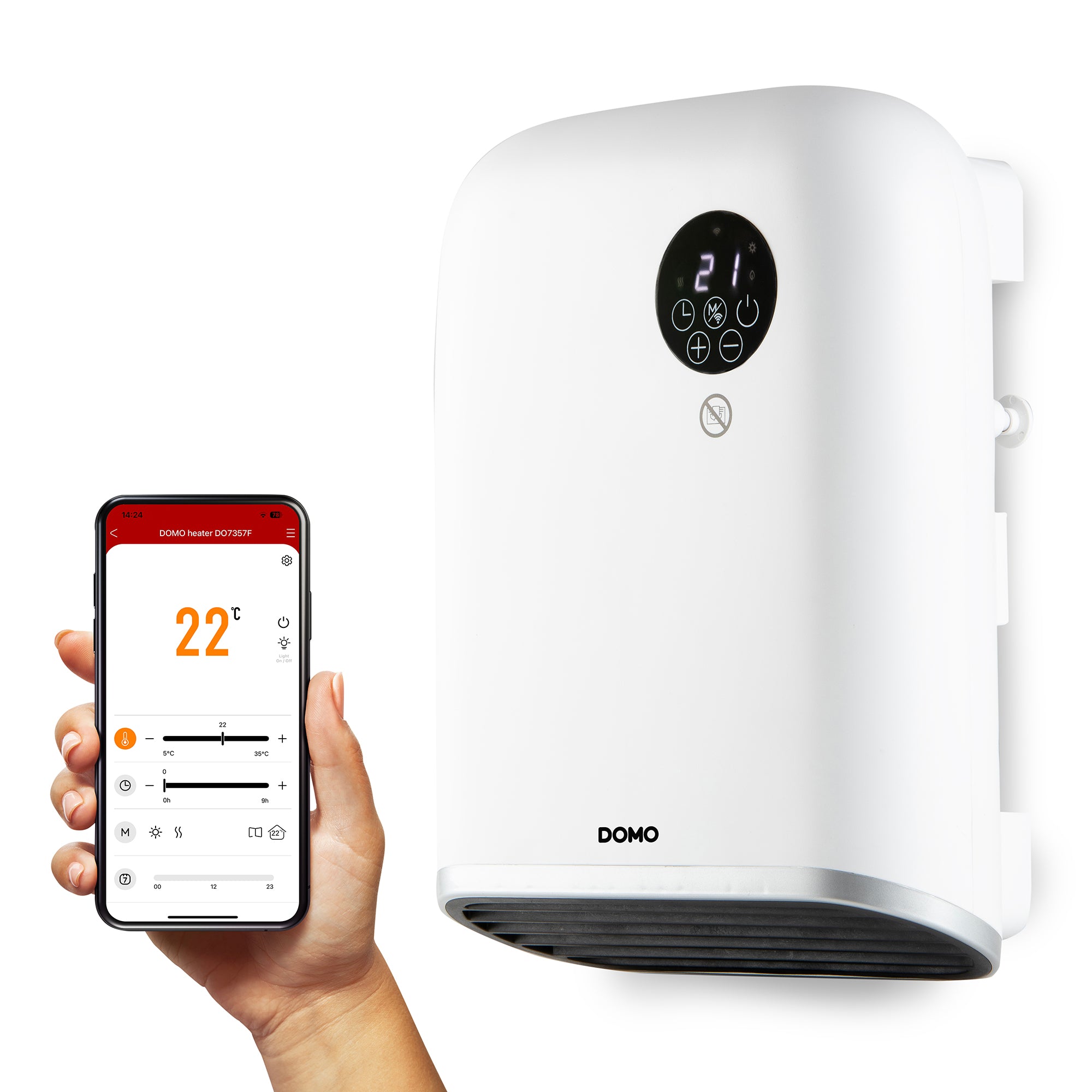 Chauffage mural pour salle de bain wifi  2000 W