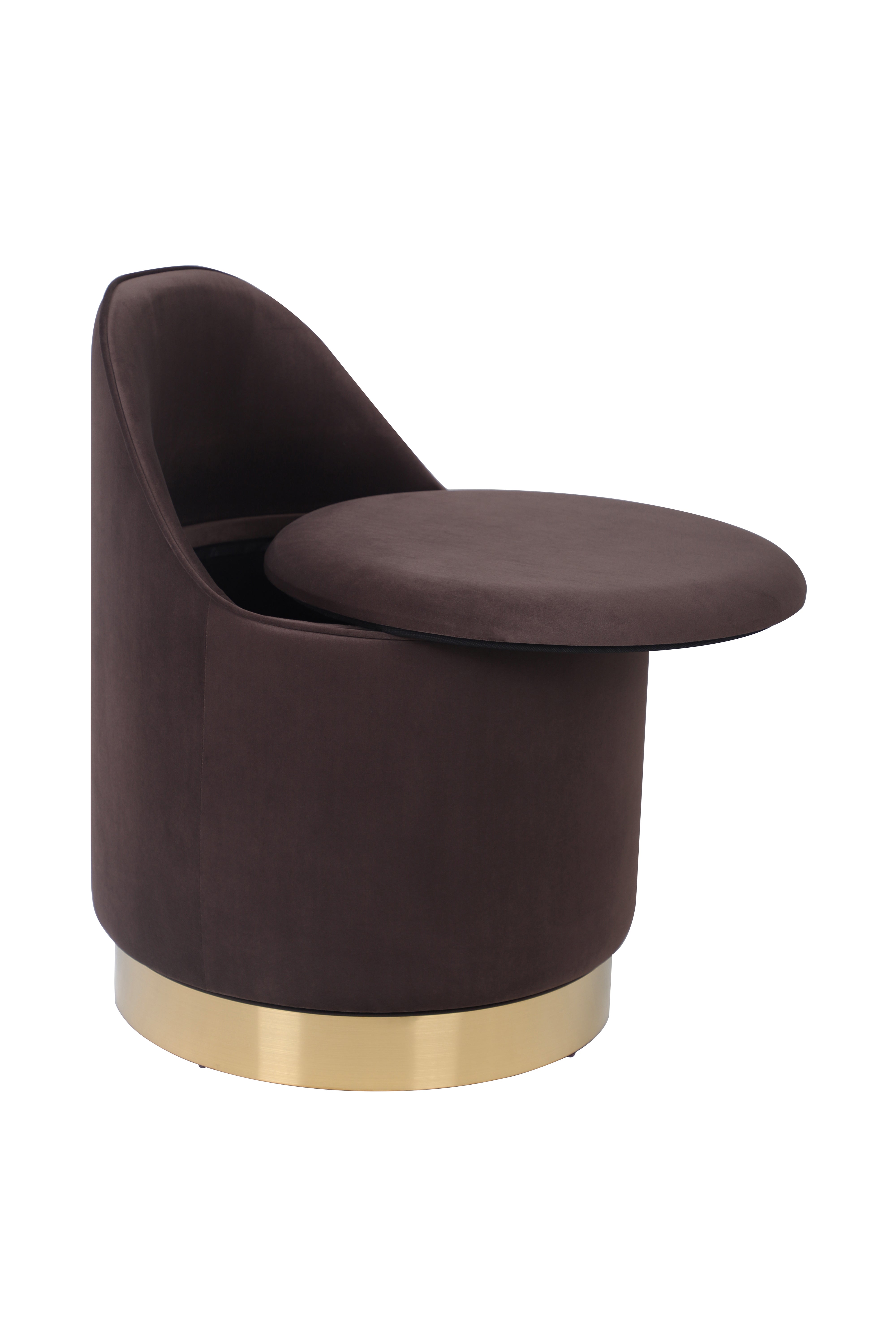 Tabouret pivotant marron - Viktor