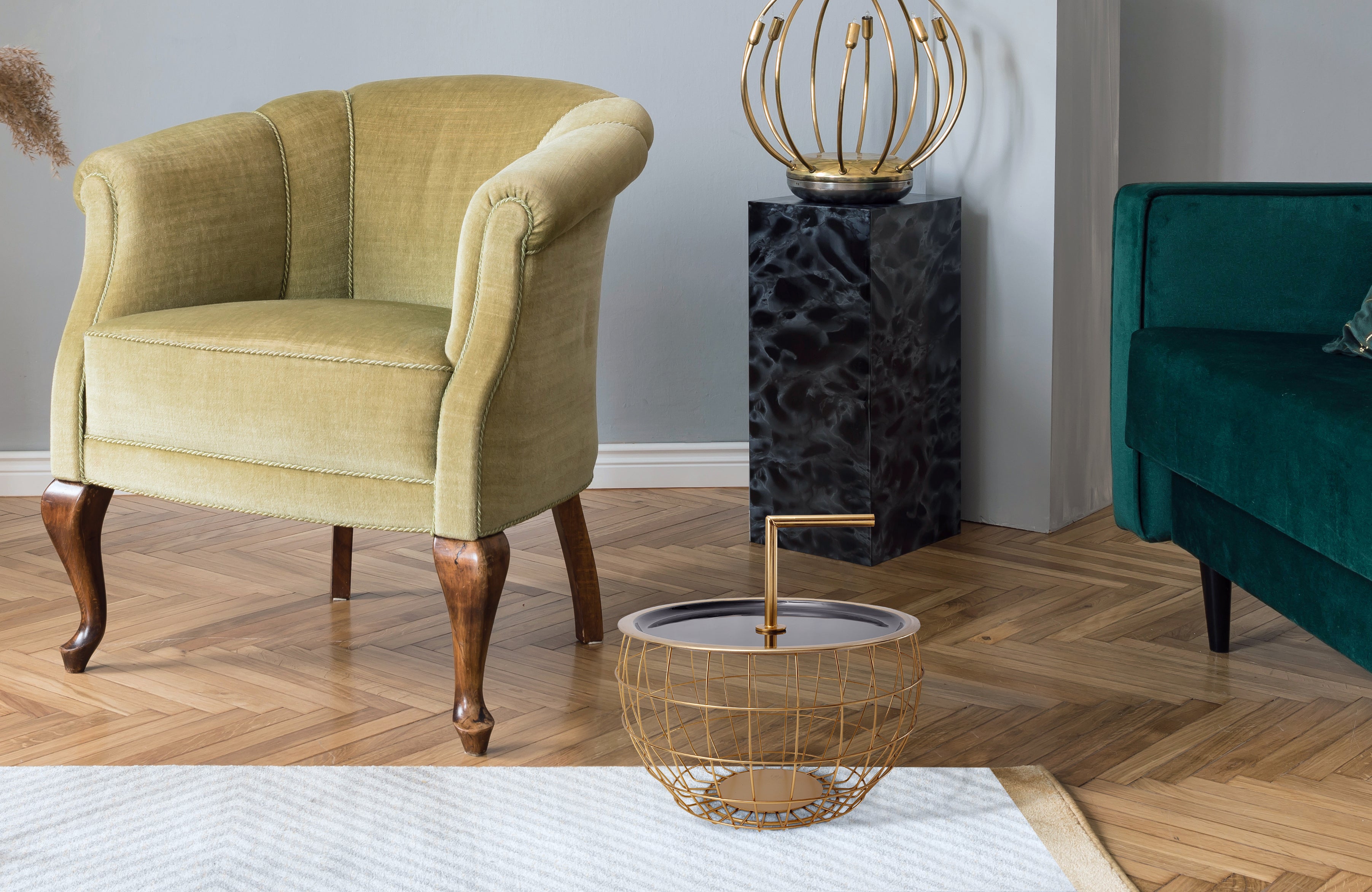 Table d'appoint noir - Art Deco