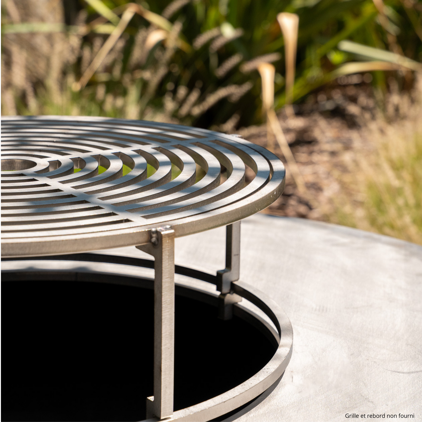 Grille de cuisson inox pour brasero plancha Ellipse 100
