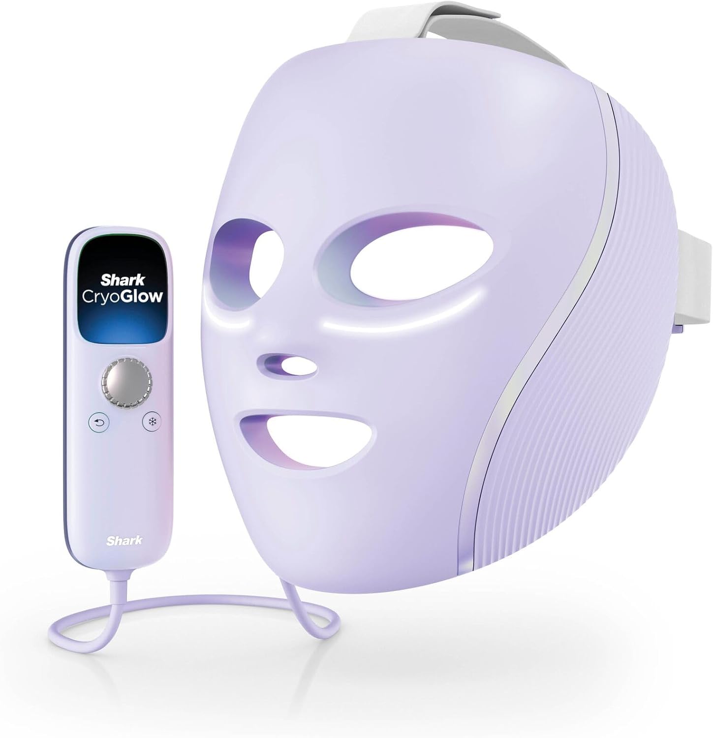 Masque LED de photothérapie Shark CryoGlow avec rafraîchissement contour des yeux