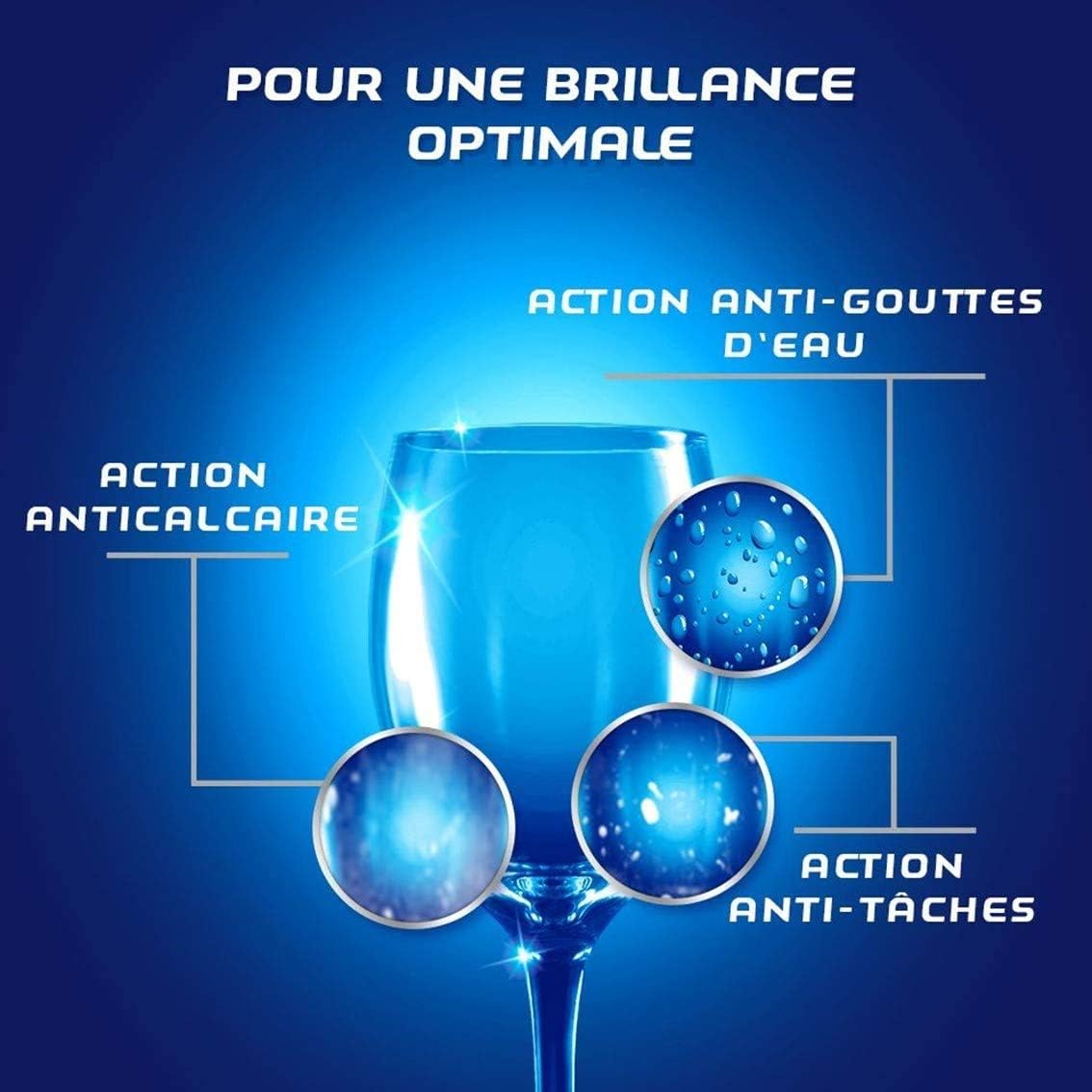 Lot de 3 Rinçages FINISH 800mL pour Lave-Vaisselle - Jusqu'à 160 lavages