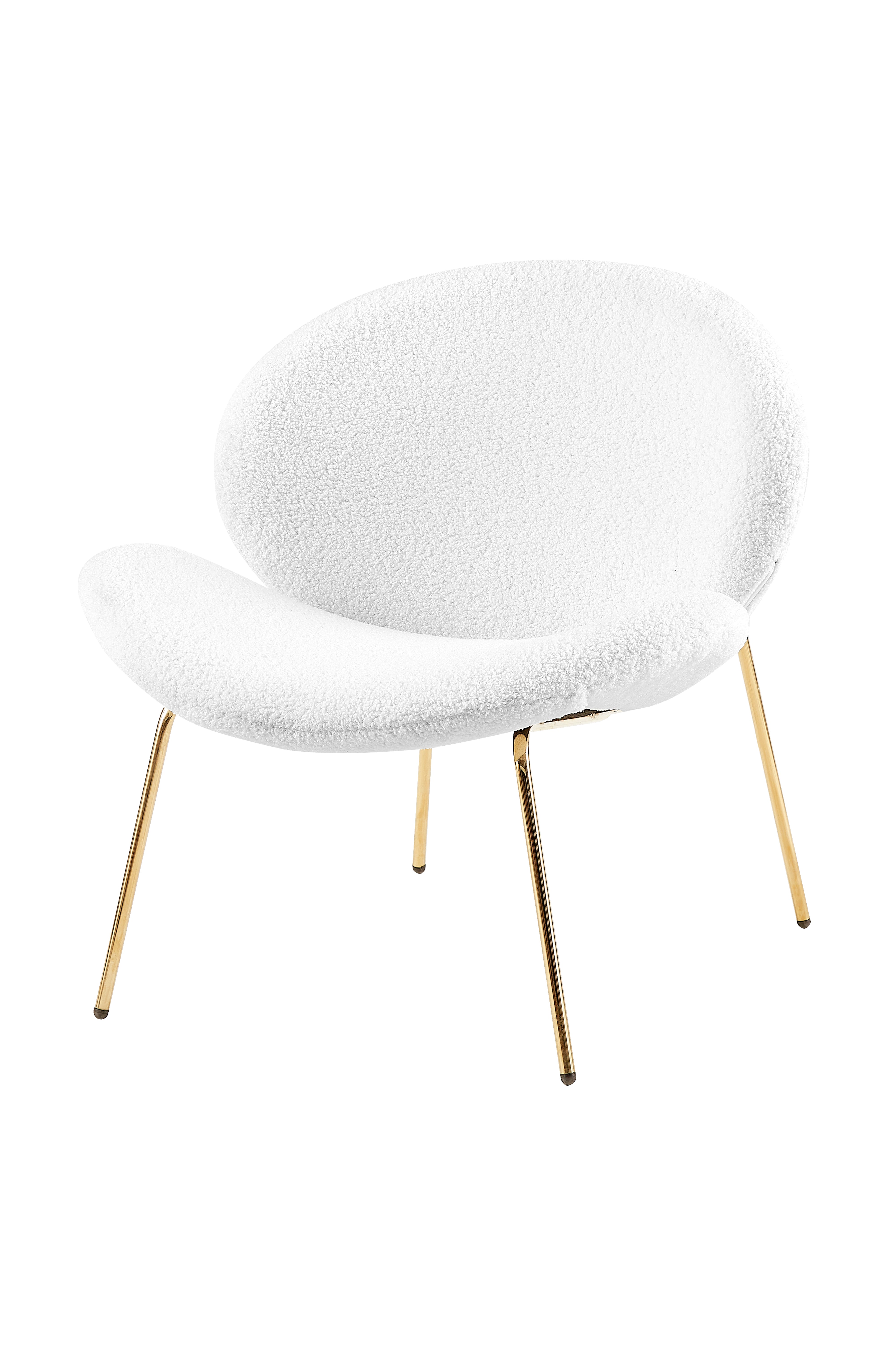 Lot de 2 chaises blanc et or - Jaden