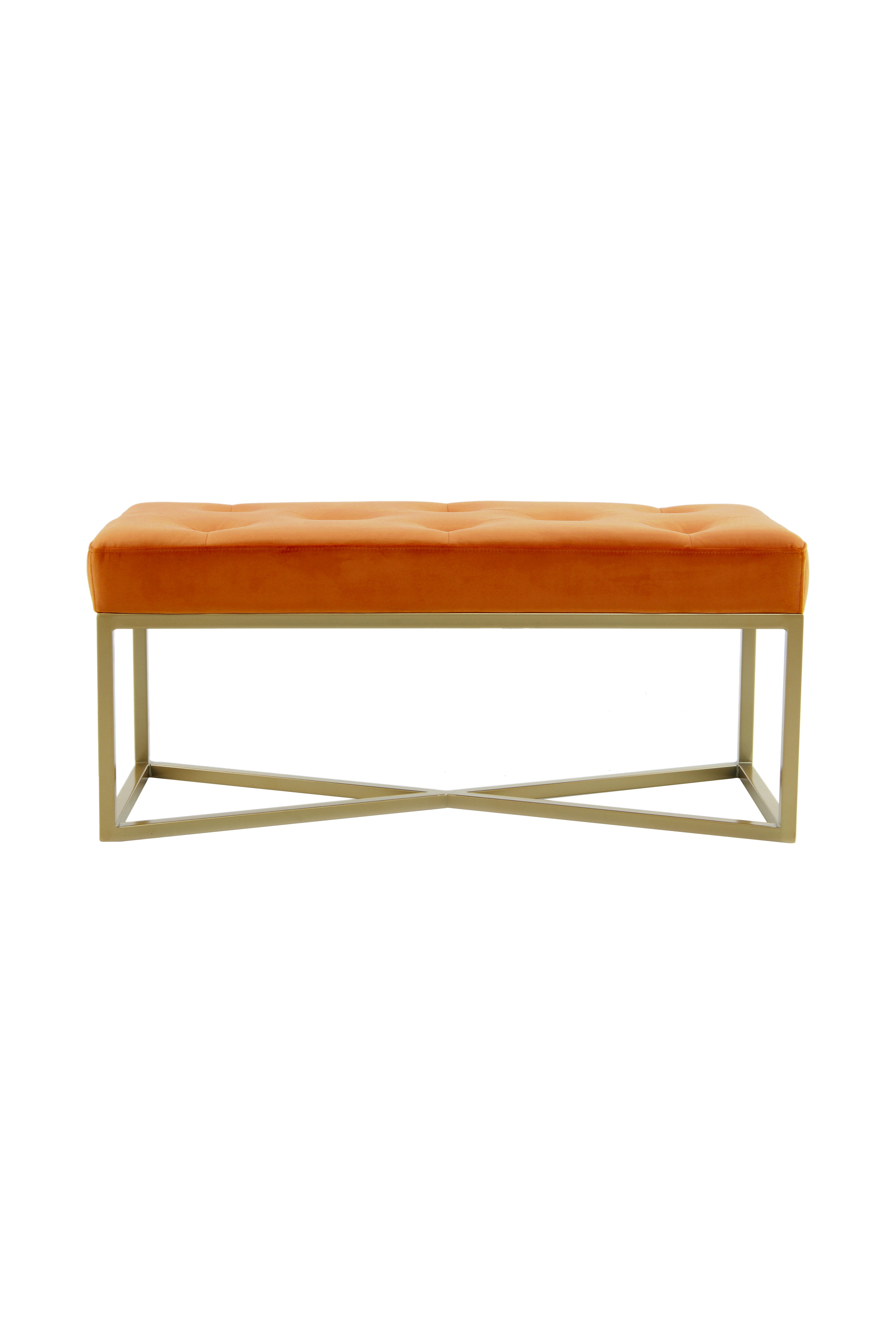 Banc orange / doré - Cameron