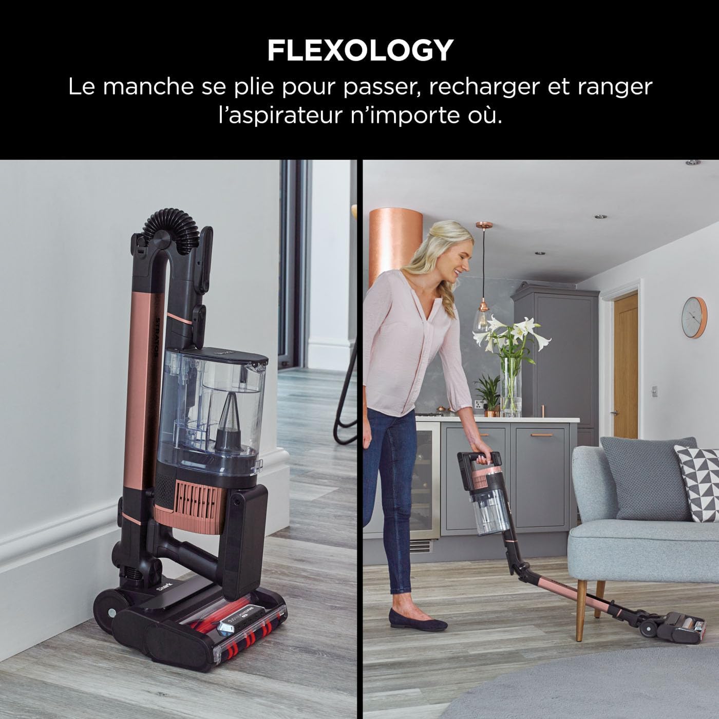 Aspirateur Balai Flexible Sans Fil puissant Shark Stratos IZ400EU