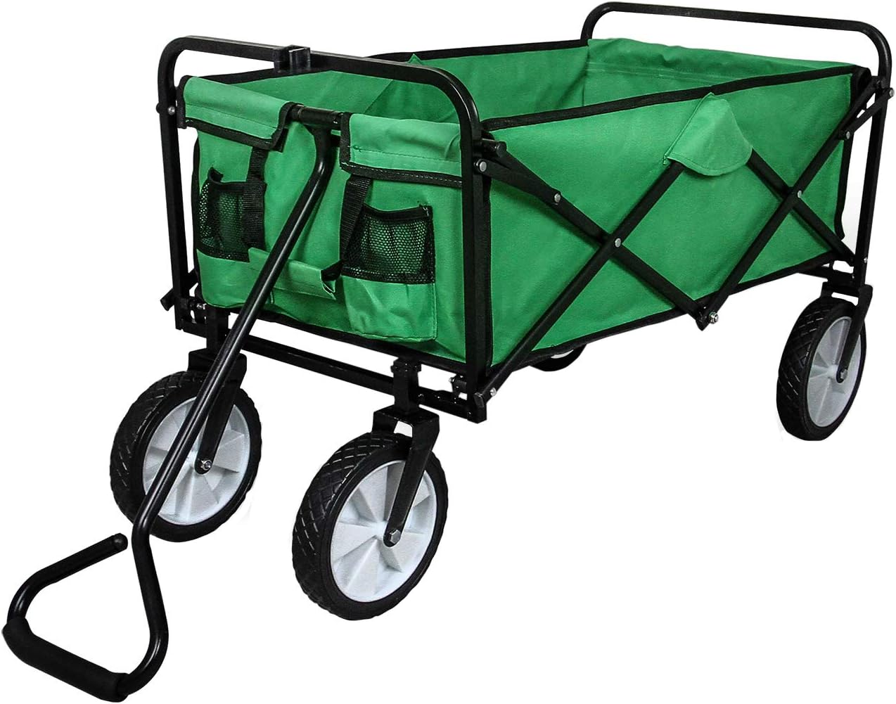 Chariot Pliable de Jardin 70 kg – Vert