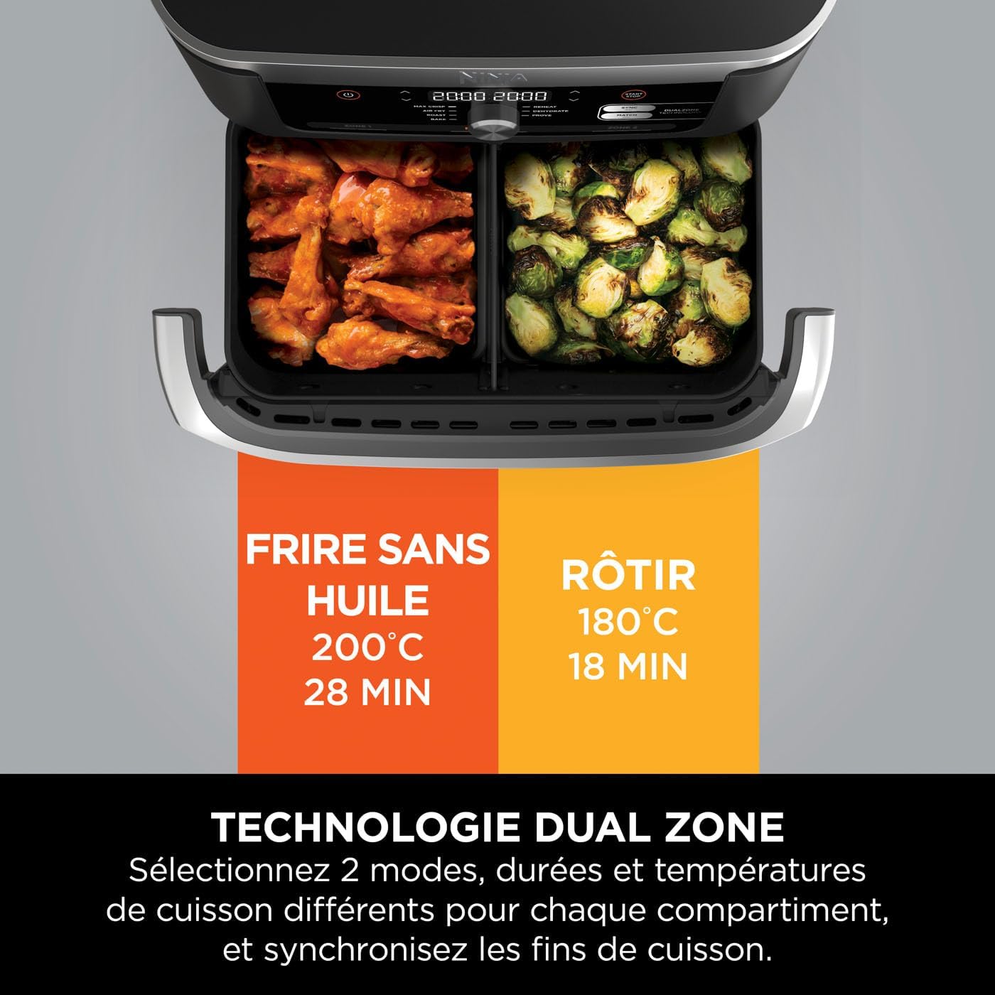 Airfryer Ninja Foodi Flex 7-en-1, 10,4L