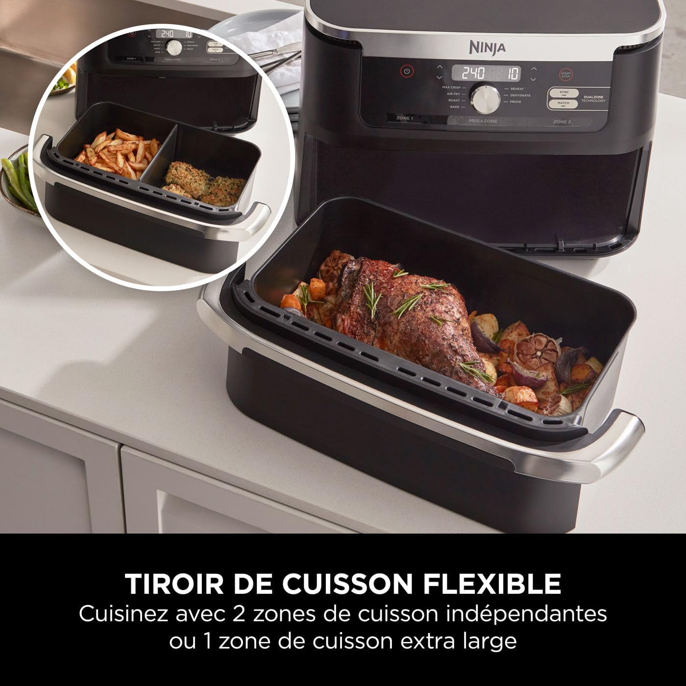 Airfryer Ninja Foodi Flex 7-en-1, 10,4L