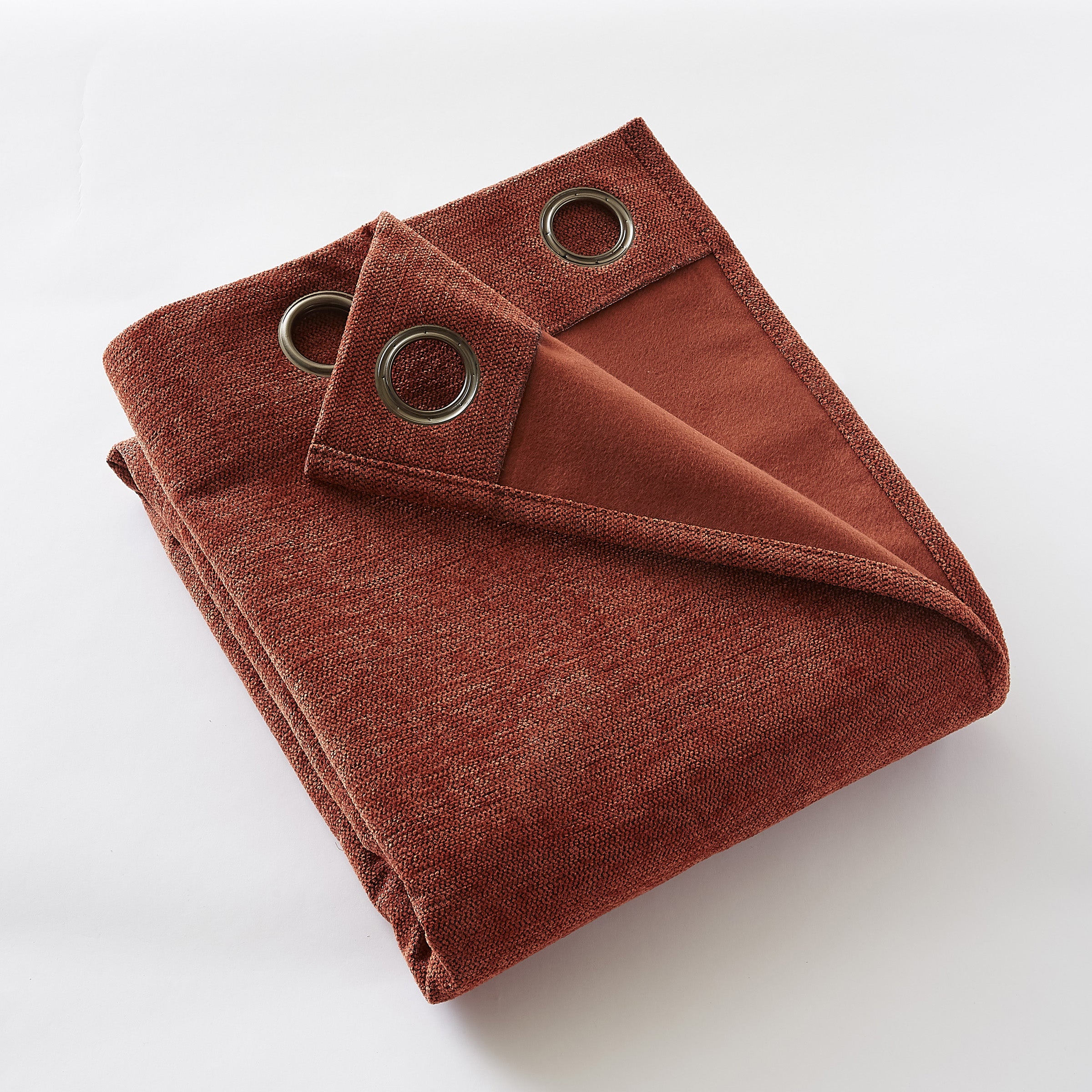 Rideau 140 x 180 cm Occultant + polaire BJORN Terracotta