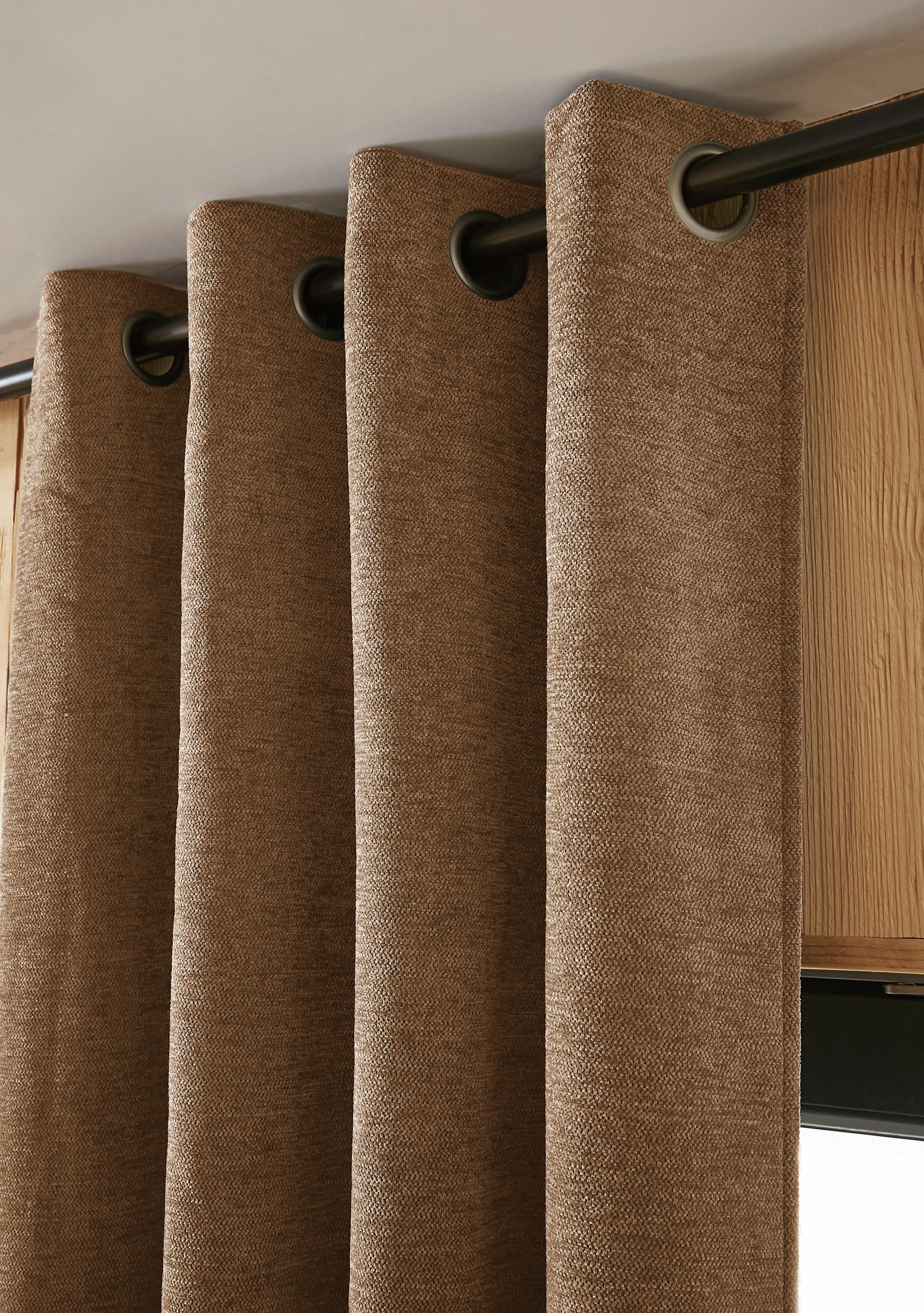 Rideau 140 x 240 cm Occultant + polaire BJORN Camel