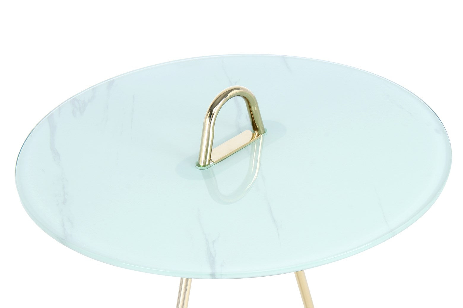 Table d'appoint or blanc - Pendulum