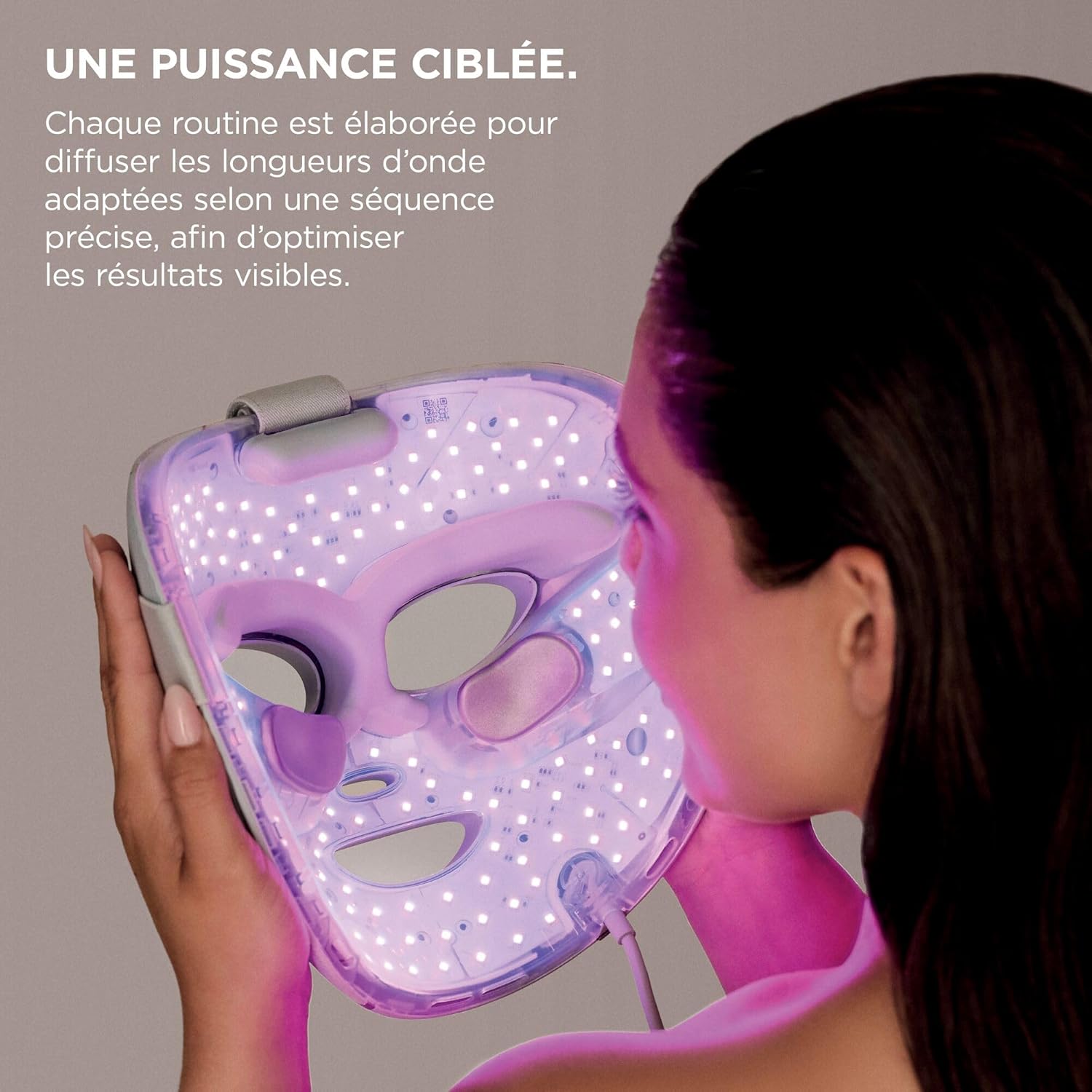 Masque LED de photothérapie Shark CryoGlow avec rafraîchissement contour des yeux
