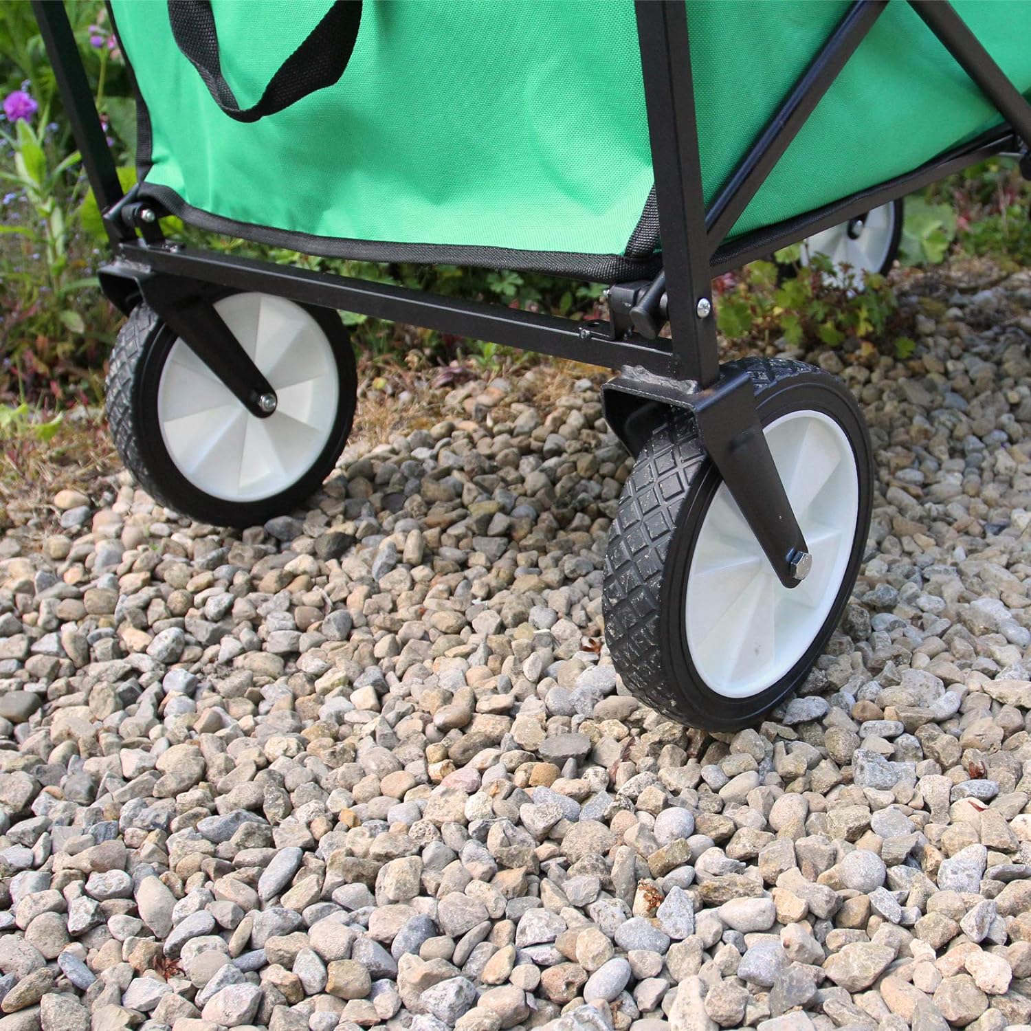 Chariot Pliable de Jardin 70 kg – Vert