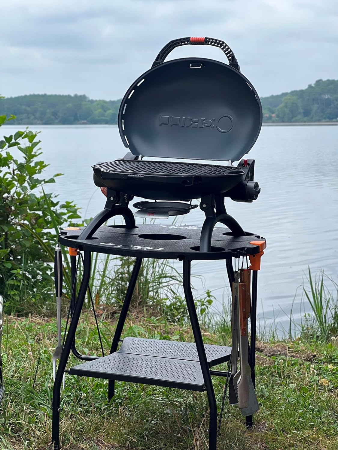 Barbecue gaz compact portable O- grill 900 noir