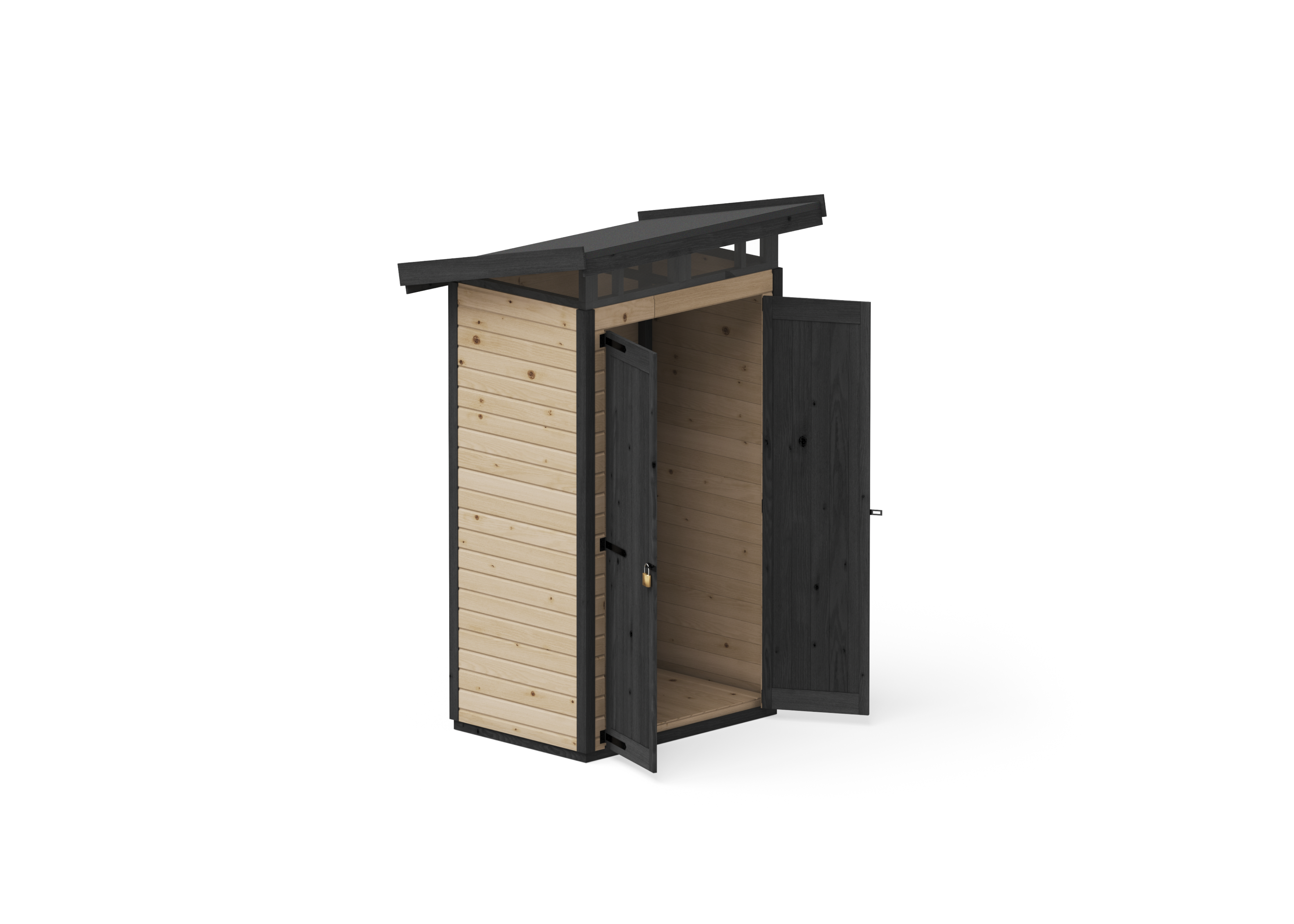 Abri de jardin en bois 127x87 cm Marron