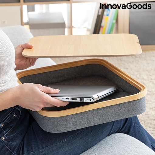 Bureau Portatif avec Plateau de Rangement