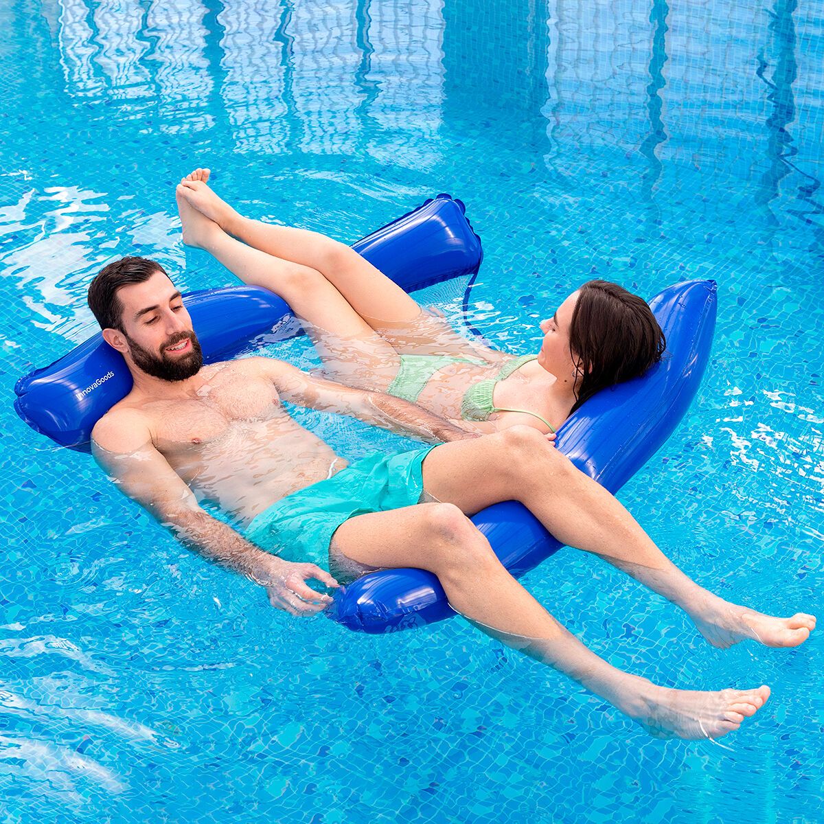 Hamac d'Eau Flottant Double pour Piscine