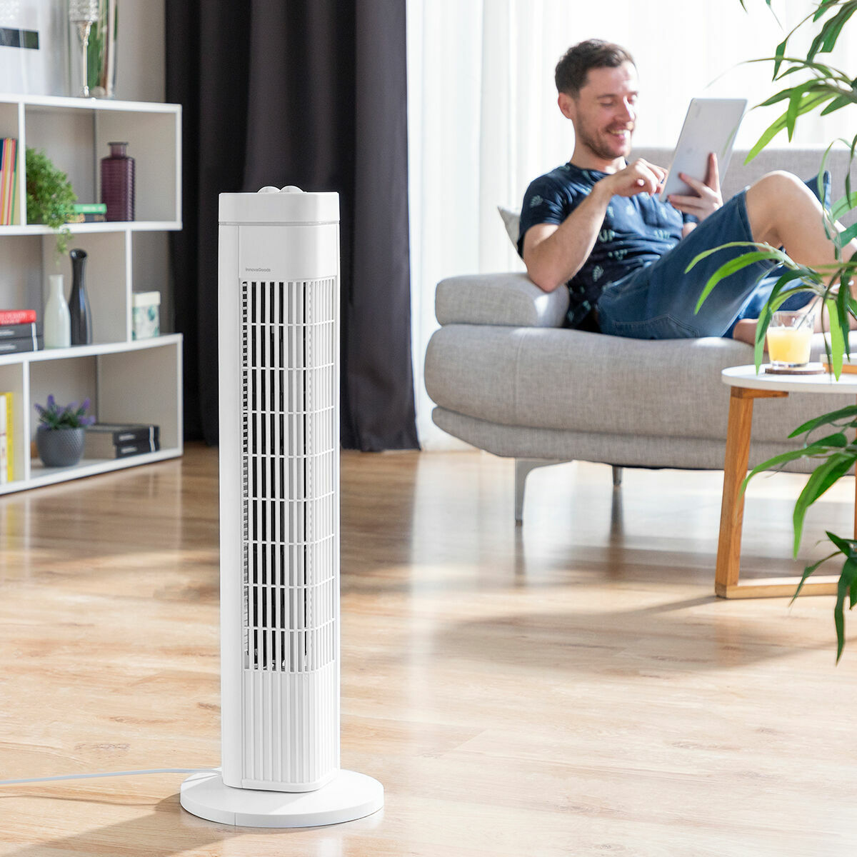 Ventilateur tour Blanc 50 W