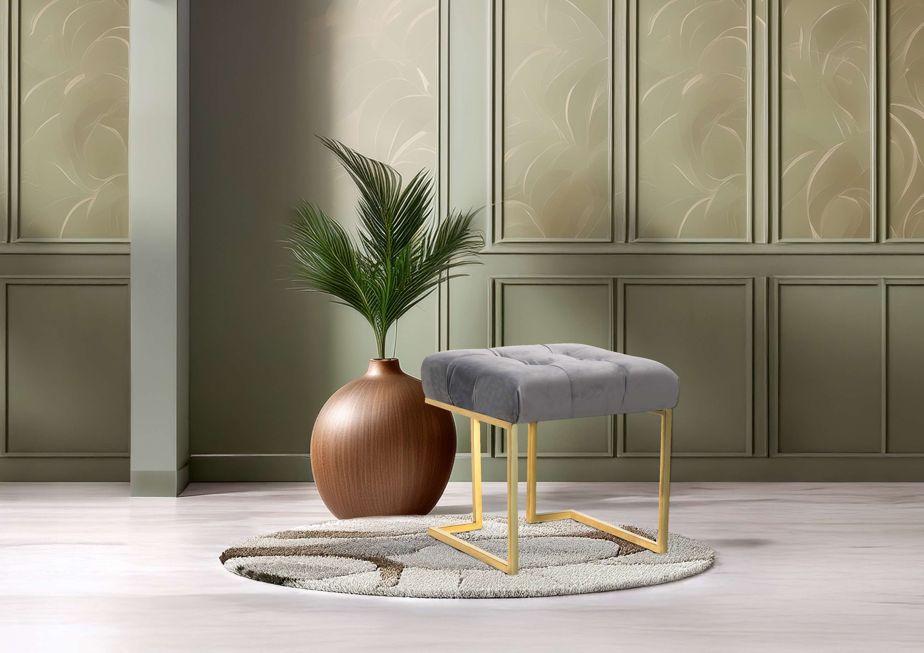 Tabouret gris - Rarity
