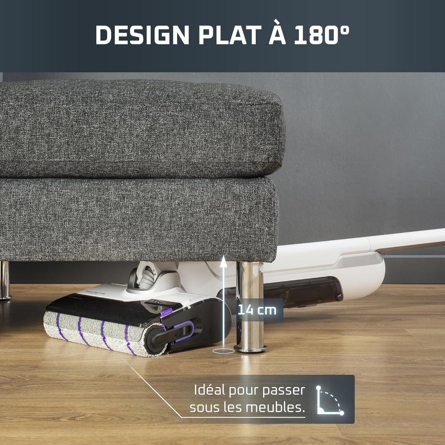 Aspirateur laveur ROWENTA X Clean 10 GZ7035WO + 2 Litres de solution nettoyante