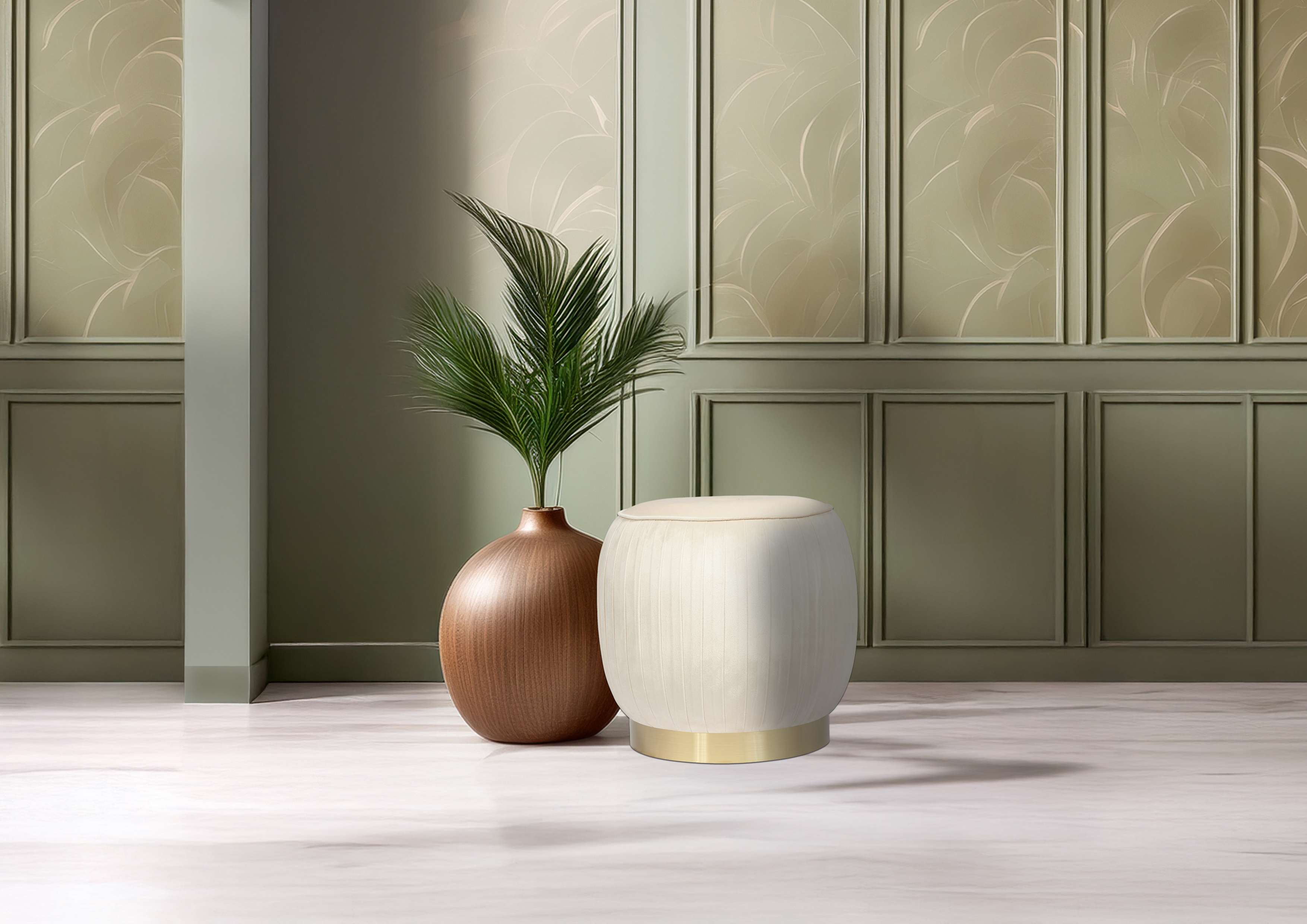 Tabouret crème - Lyla