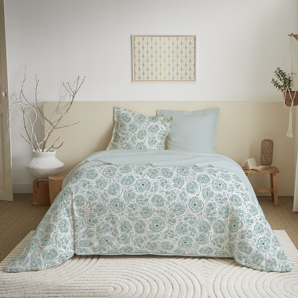Pack Complet Housse de couette  Imprimé 240 x 220 cm - Drap housse 140 x 190 cm 9 modèles au choix