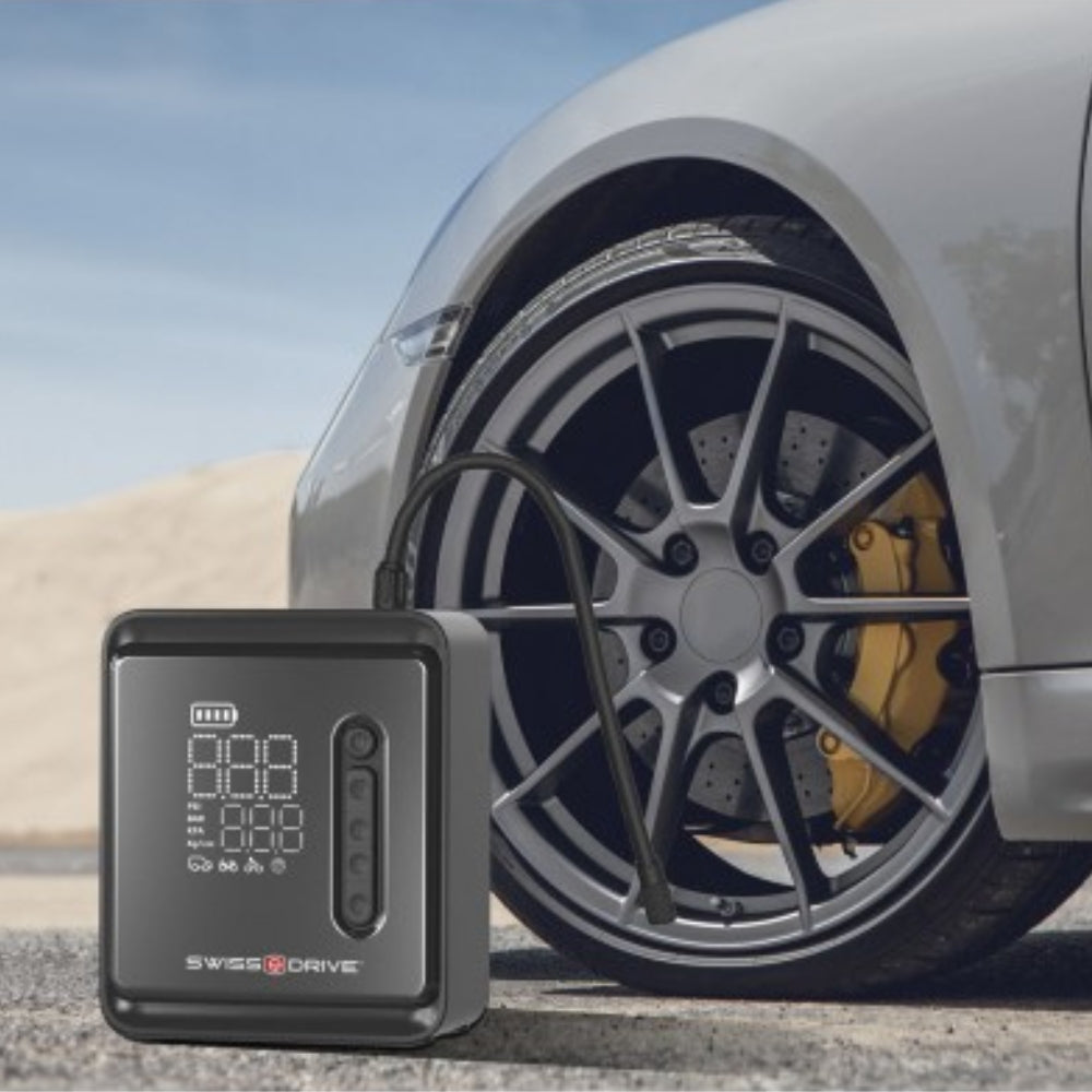 Mini Compresseur Portable Swiss Drive 150 PSI – Recharge USB