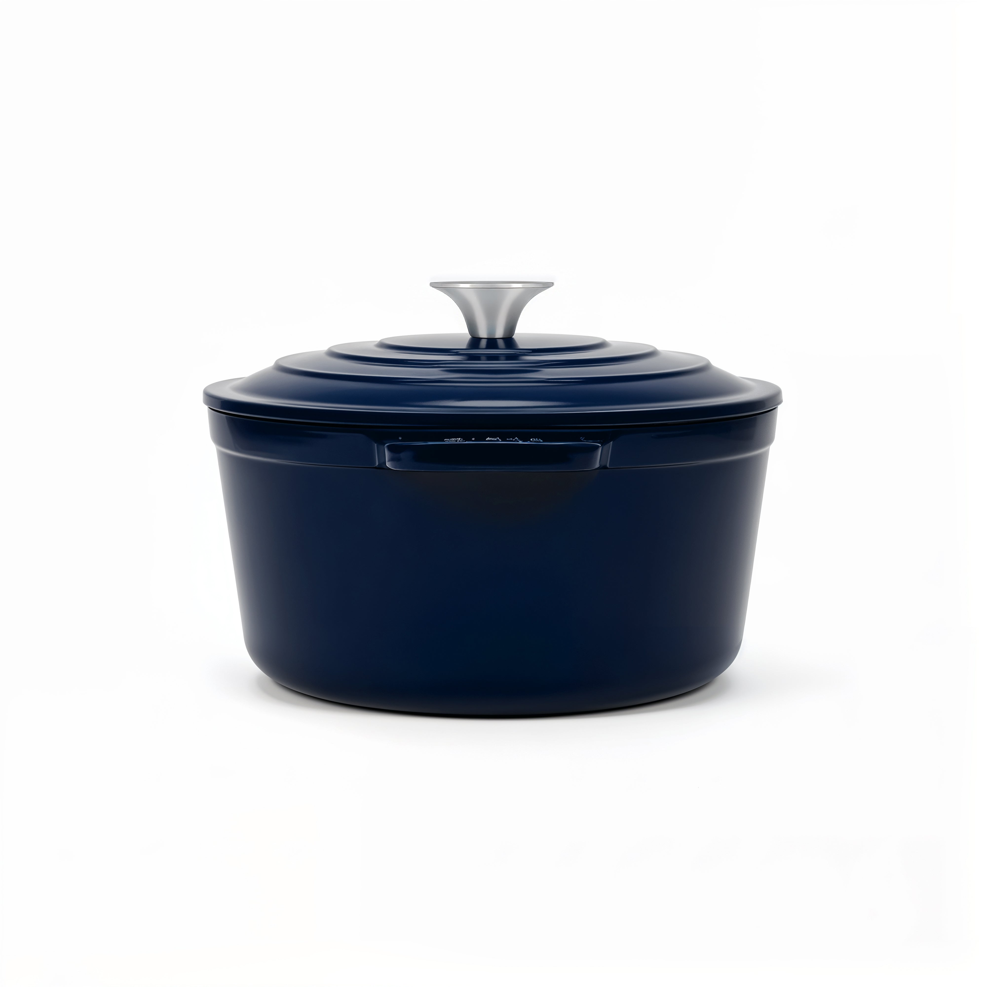 Cocotte ovale en fonte  36cm bleue