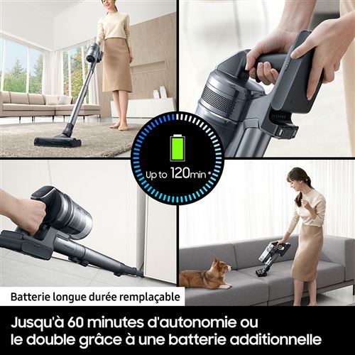 Aspirateur balai Samsung rechargeable 21.9v jet 90 complète