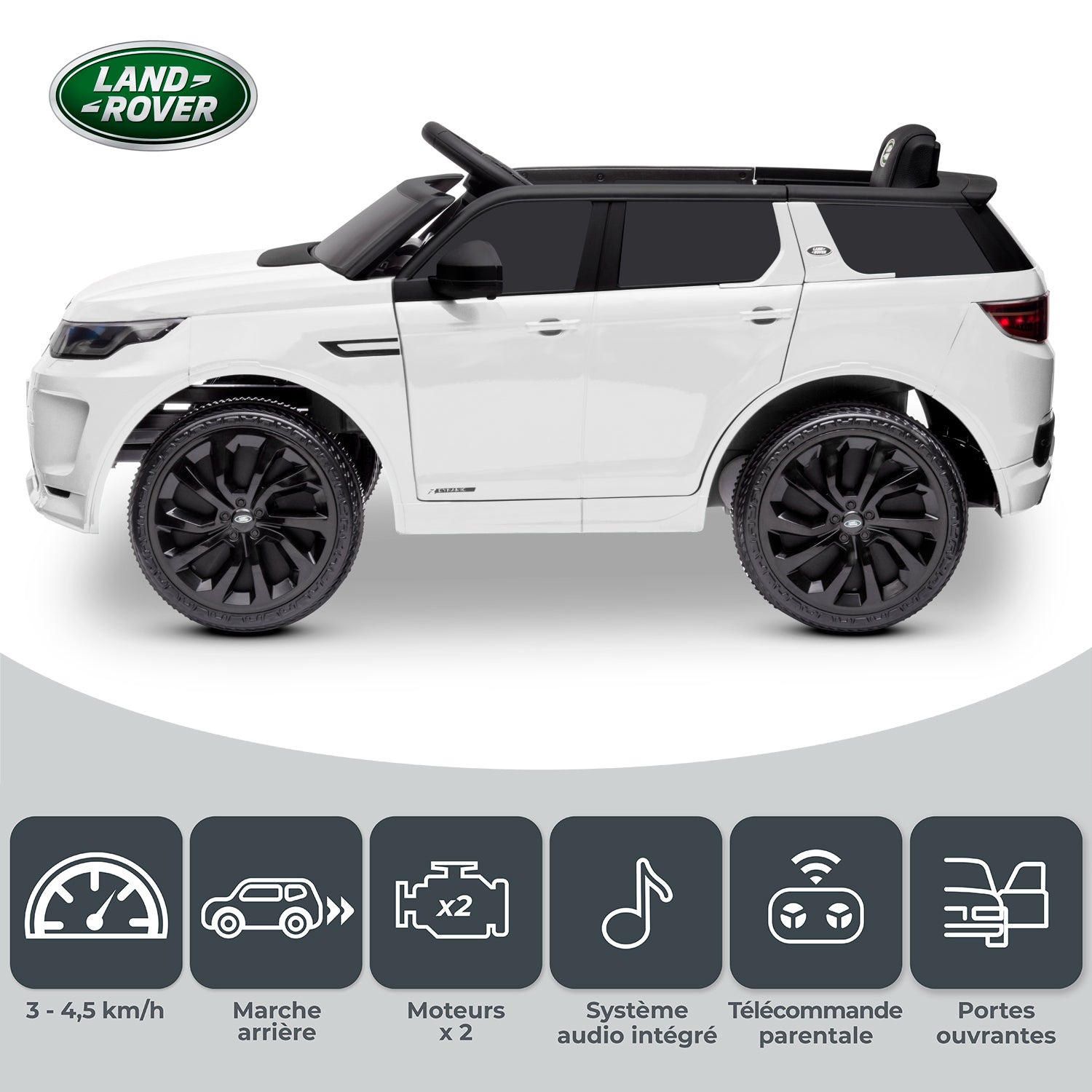 Voiture SUV électrique Land Rover Discovery