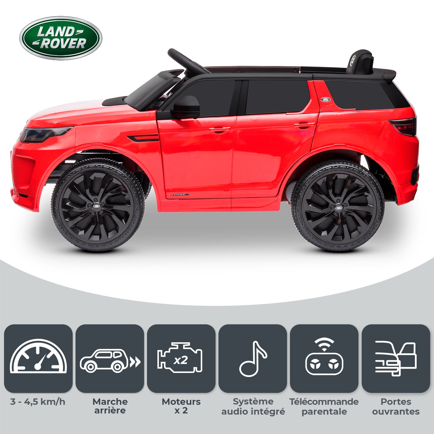 Voiture SUV électrique Land Rover Discovery