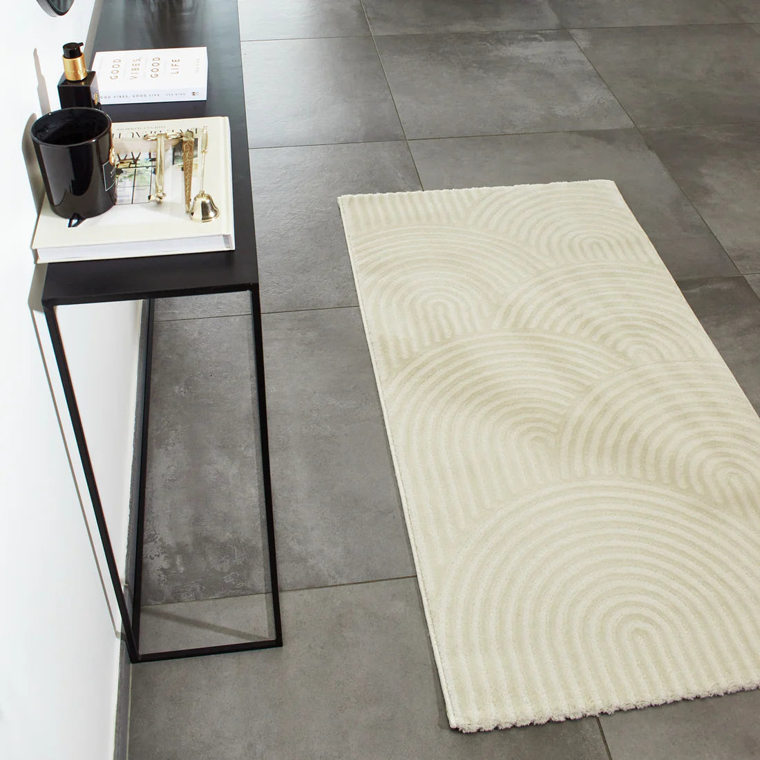 Tapis Bianca blanc crème