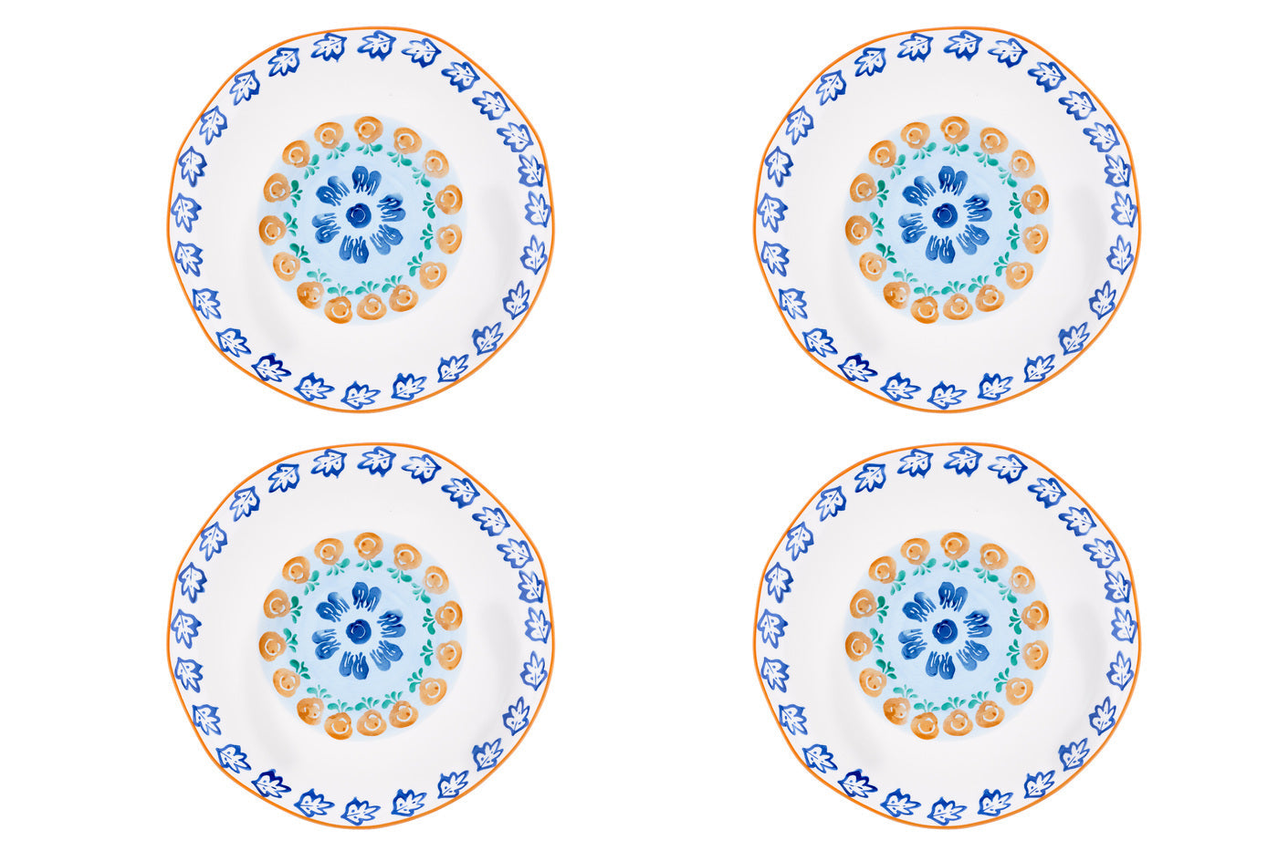 Assiette NAPOLI Ø27cm - 4 pièces - AGRUMI