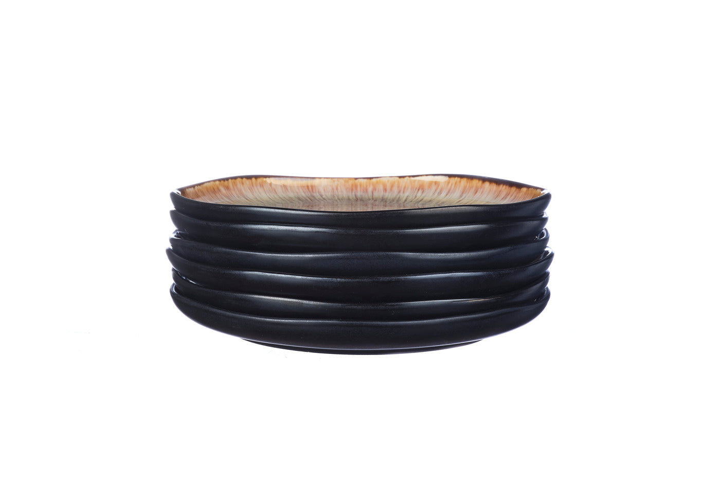 Assiette IRIS Ø21,5cm - 6 pièces - Marron sauvage