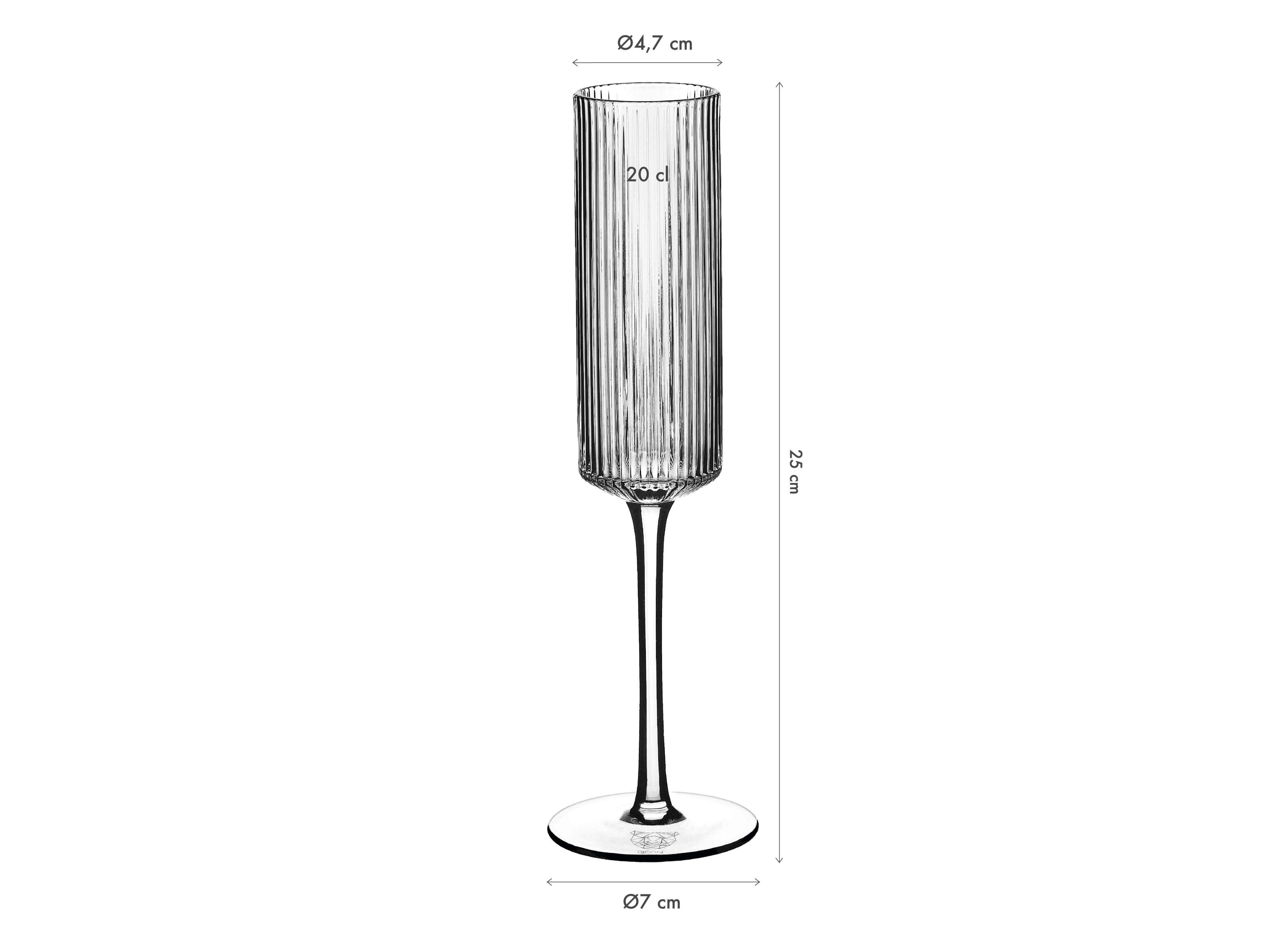 Flûte 20cl LINJE - 6 pièces