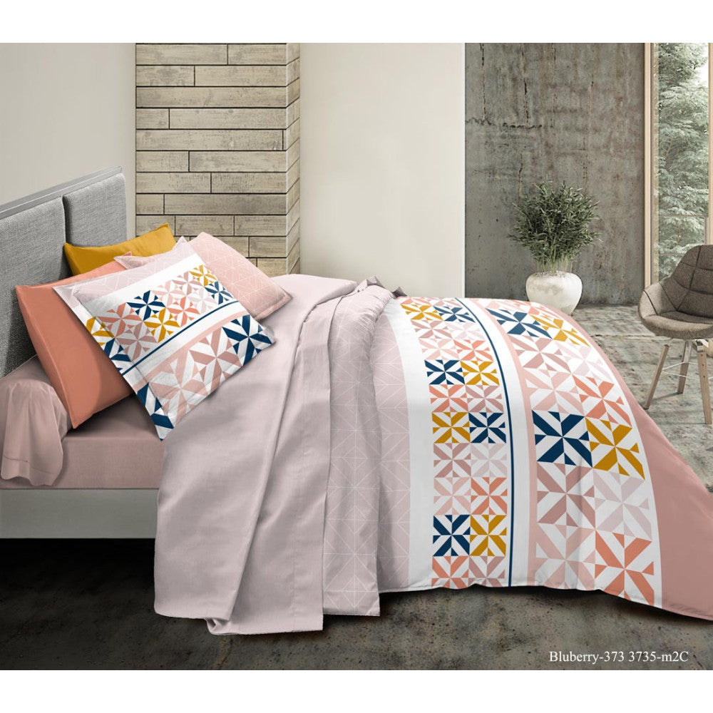Pack Complet Housse de couette  Imprimé 240 x 220 cm - Drap housse 140 x 190 cm 9 modèles au choix