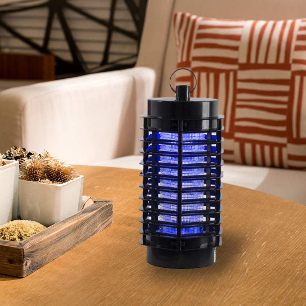 Lampe Anti-Moustiques 2 LED UV Électrique et Silencieuse pour Intérieur avec Rayon d'Action 40 m²
